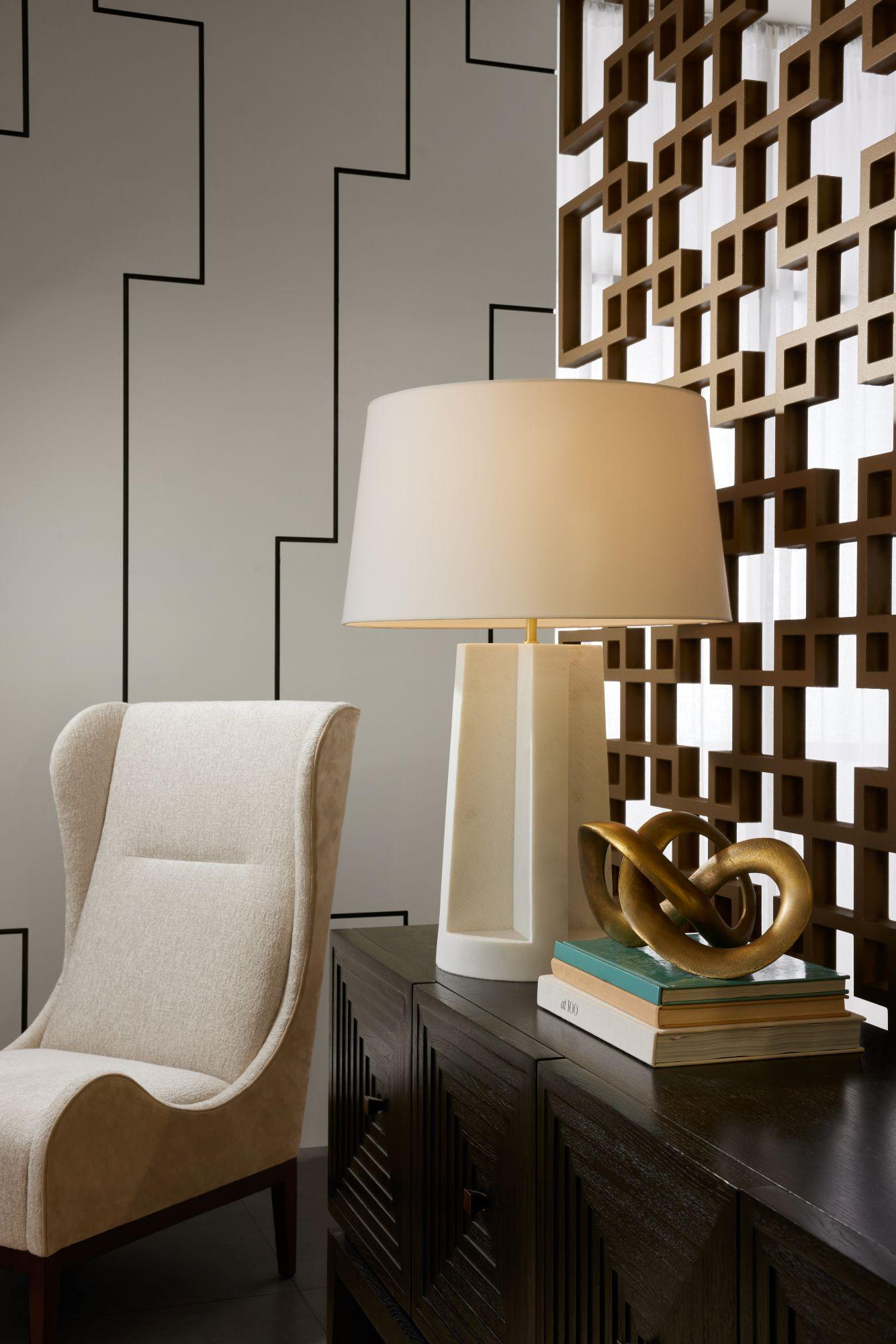Lampe Riverton 49894-689 - Blanc Ricestone en vente 1
