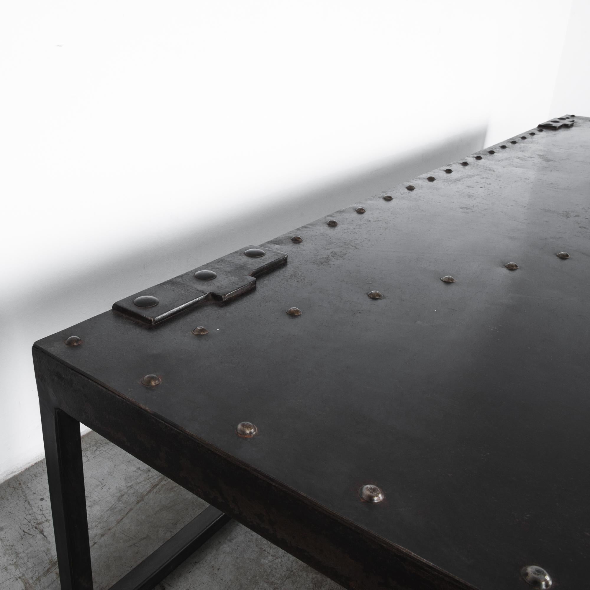 Early 20th Century Riveted Iron Coffee Table