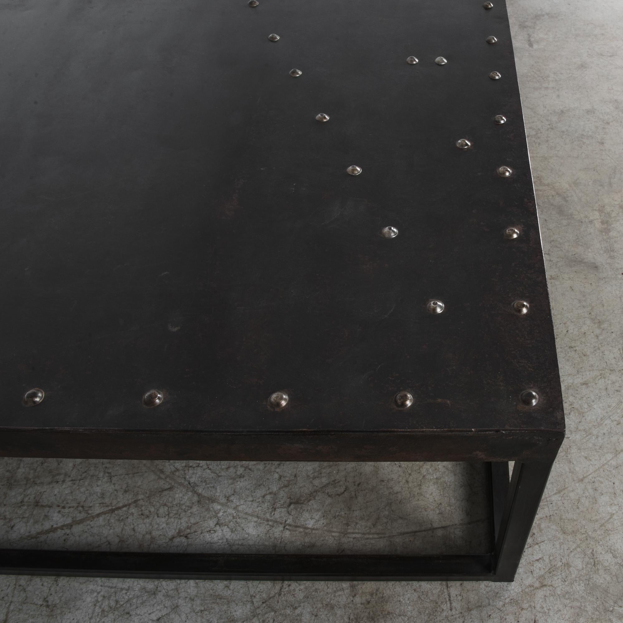 Steel Riveted Iron Coffee Table