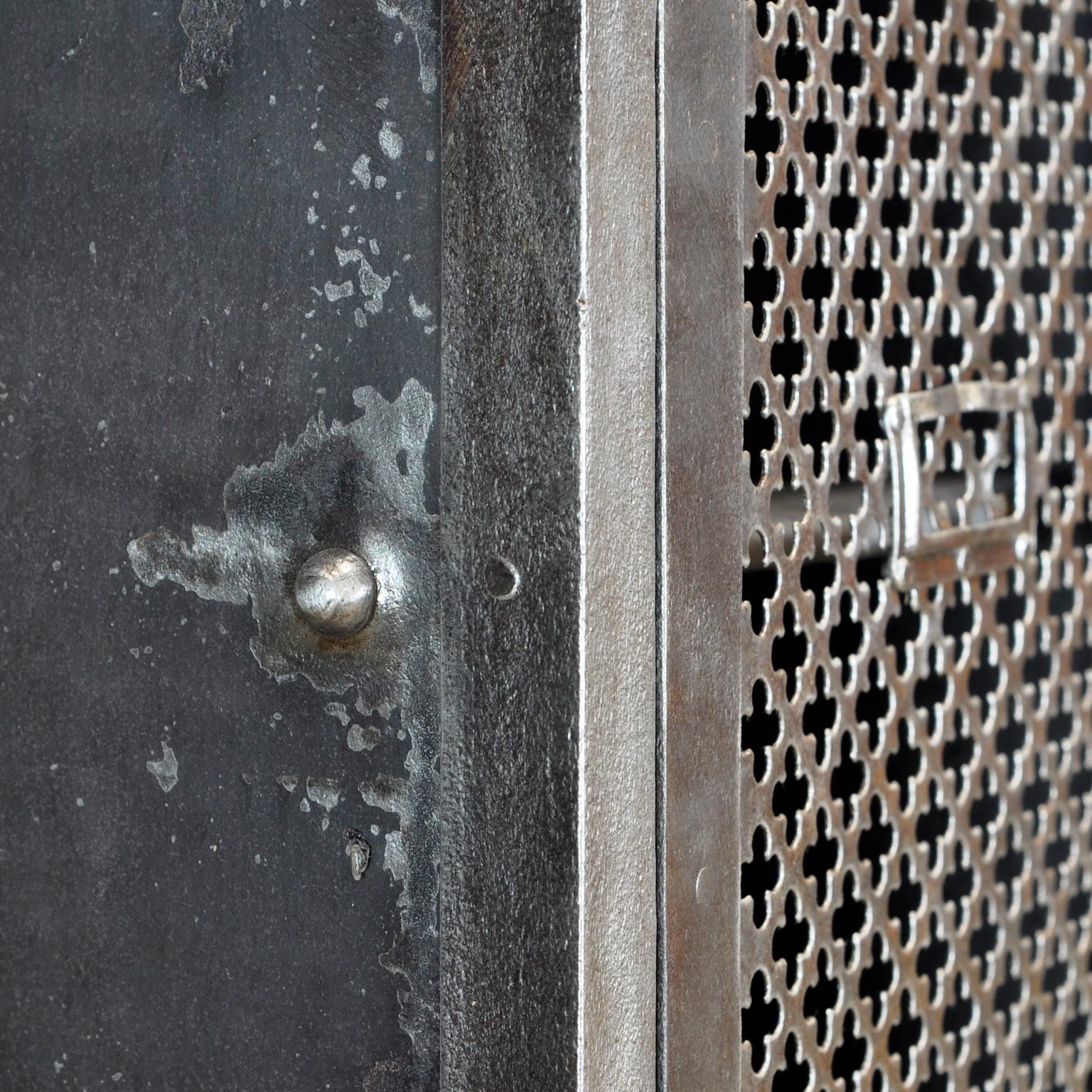Riveted Iron Locker, 1930's For Sale 2