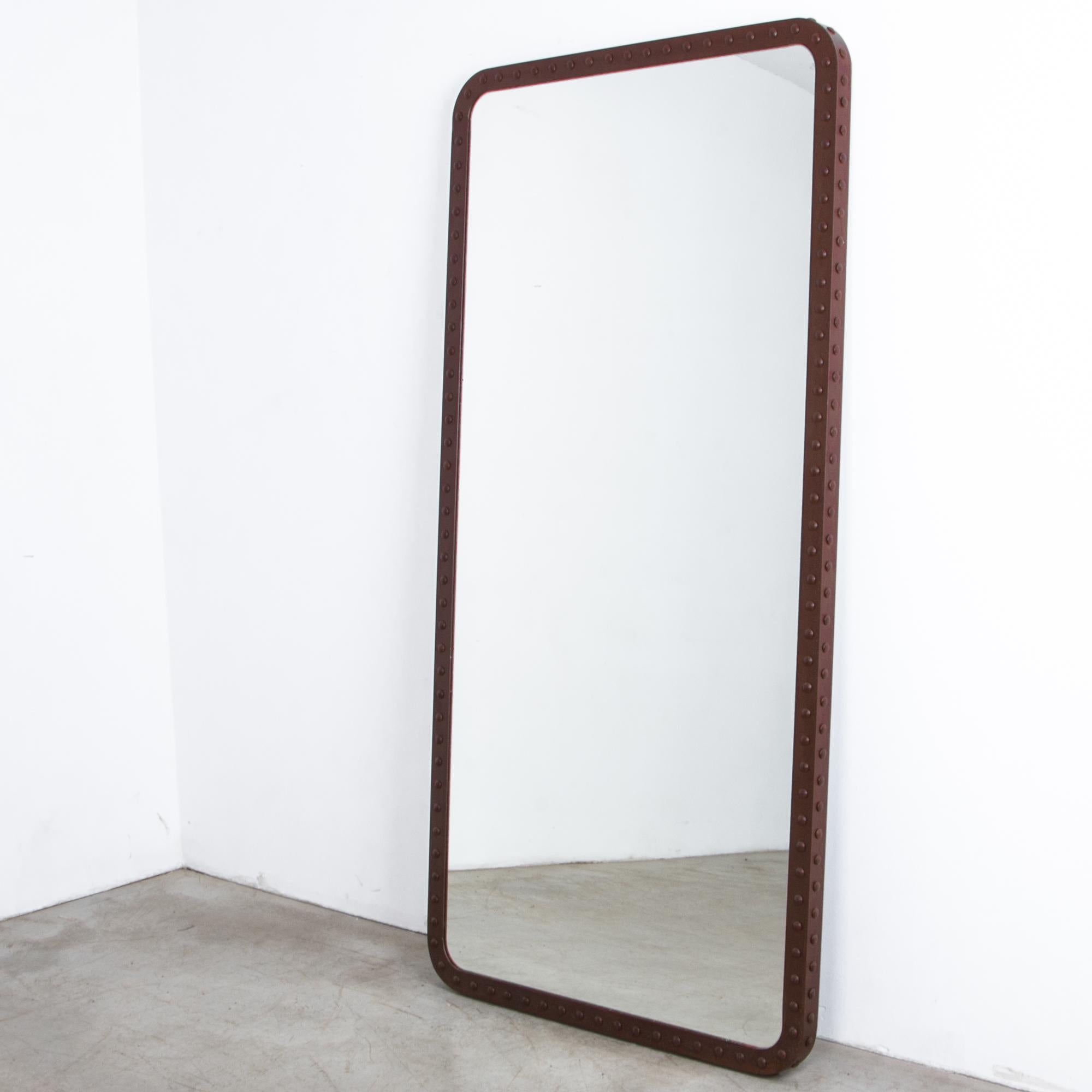 Industrial Riveted Iron Mirror