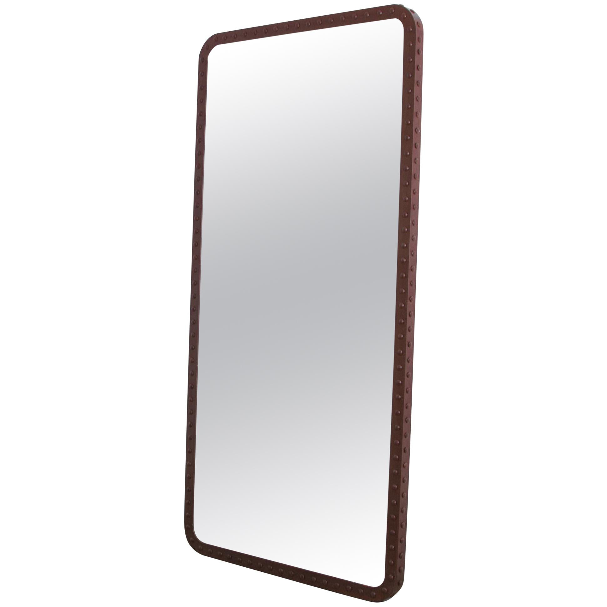 Riveted Iron Mirror