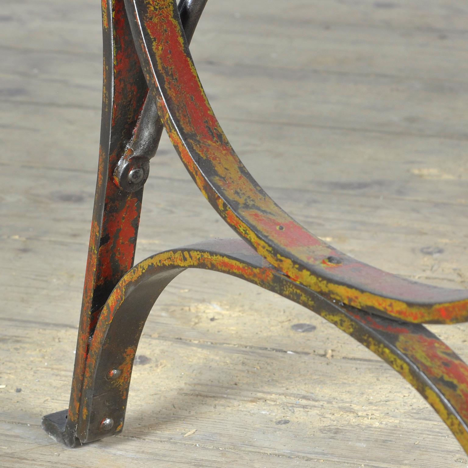Riveted Iron Park Bench 1920s For Sale 6