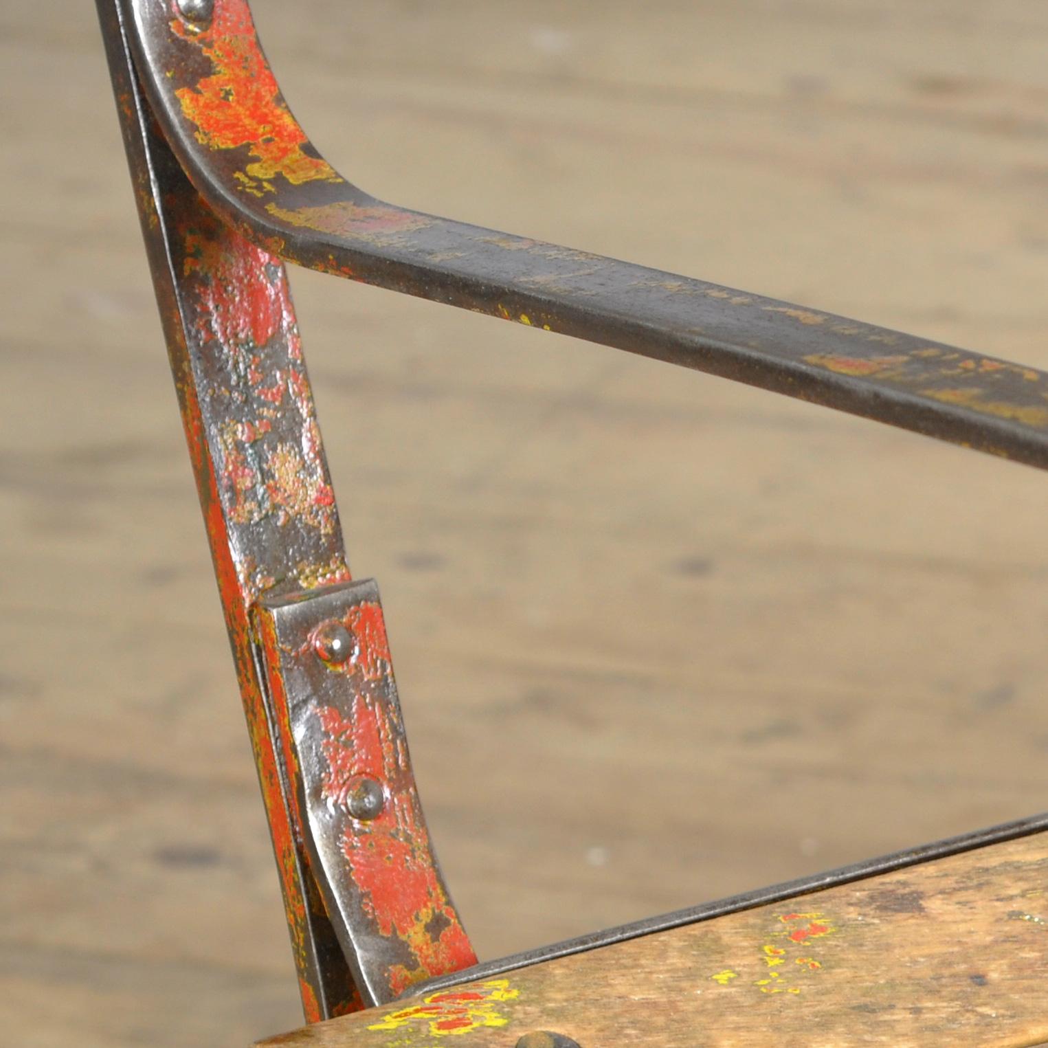 Riveted Iron Park Bench 1920s For Sale 2