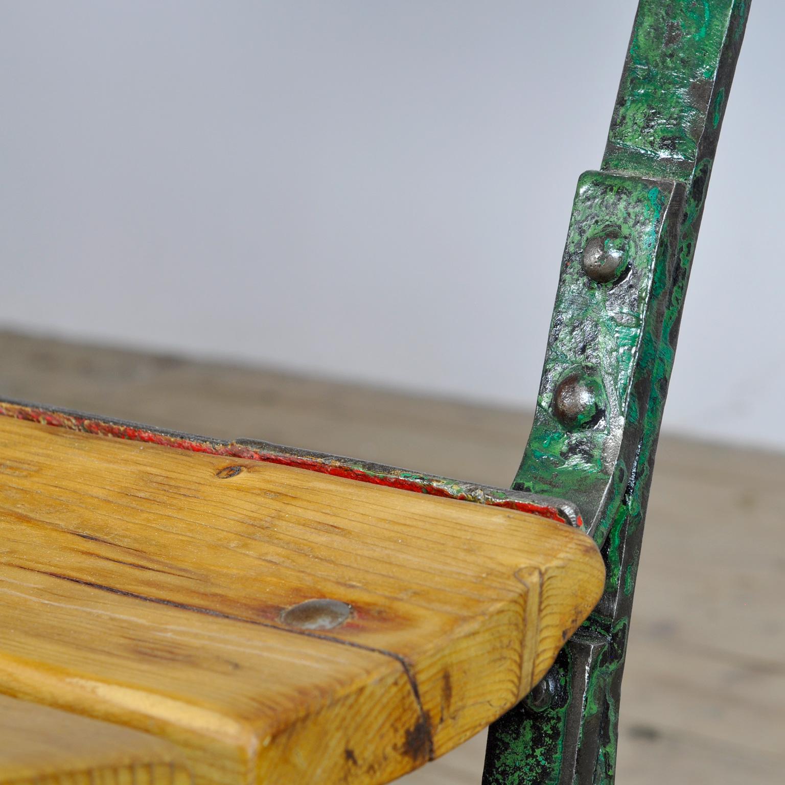 Riveted Iron Park Bench from the 1920s 6