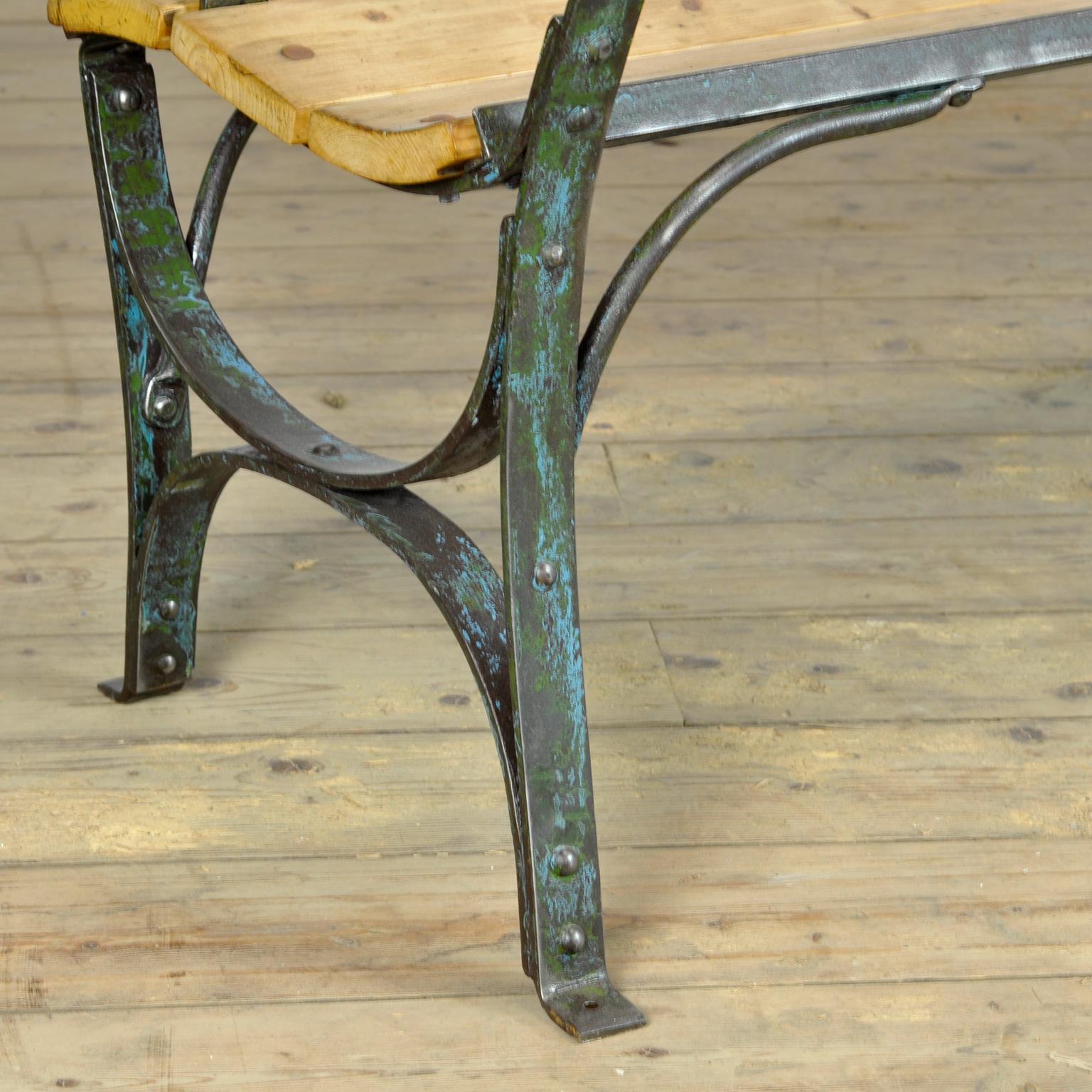 Riveted Iron Park Bench from the 1930s 6