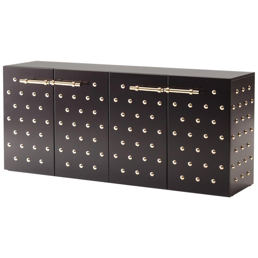 Paradise Sideboard with Solid Brass in Gold Finish For Sale at 1stDibs