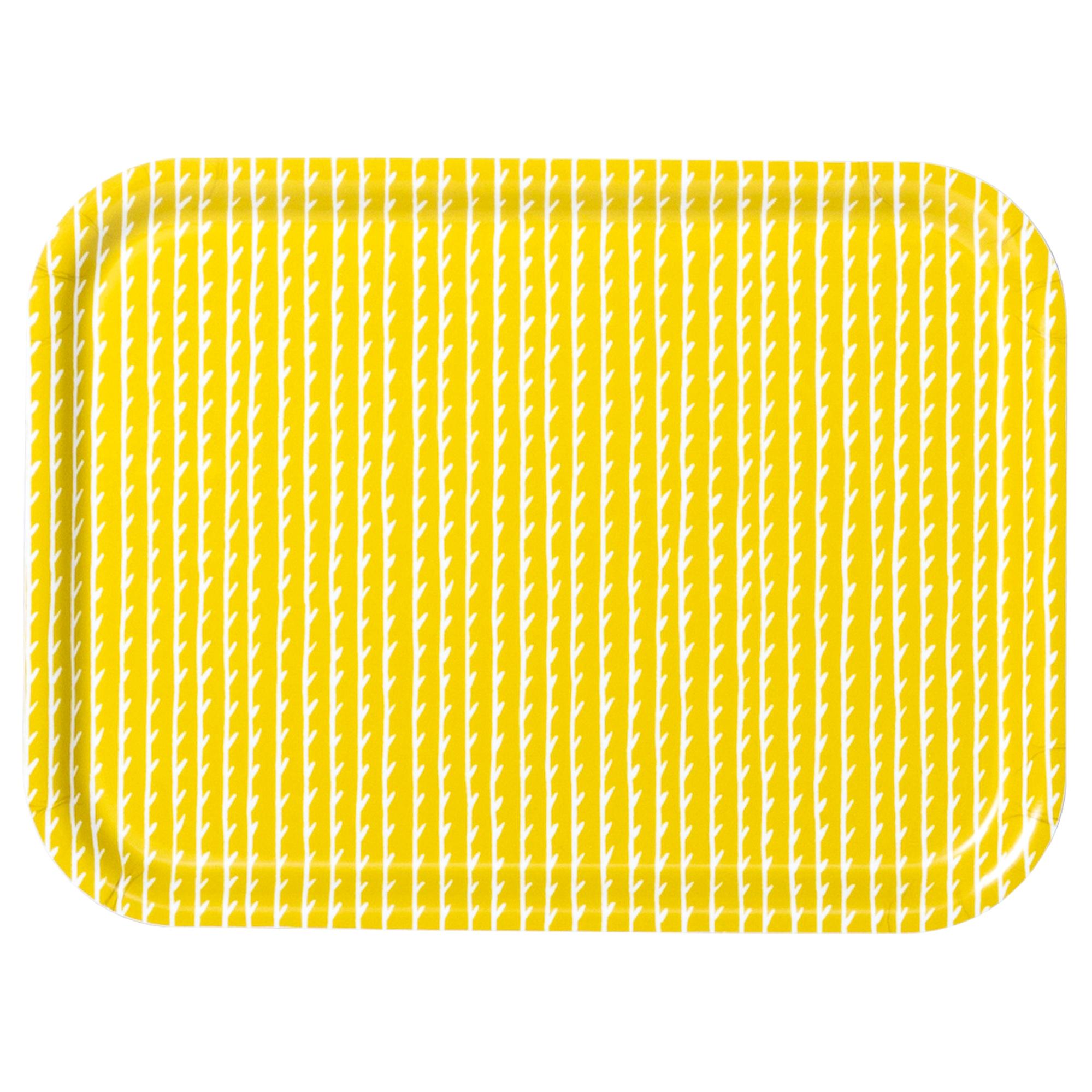 Rivi Tray in Mustard and White by the Bouroullec Brothers 
Artek For Sale