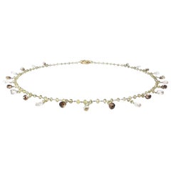 Riviera Briolette Multi-Color Diamond Necklace