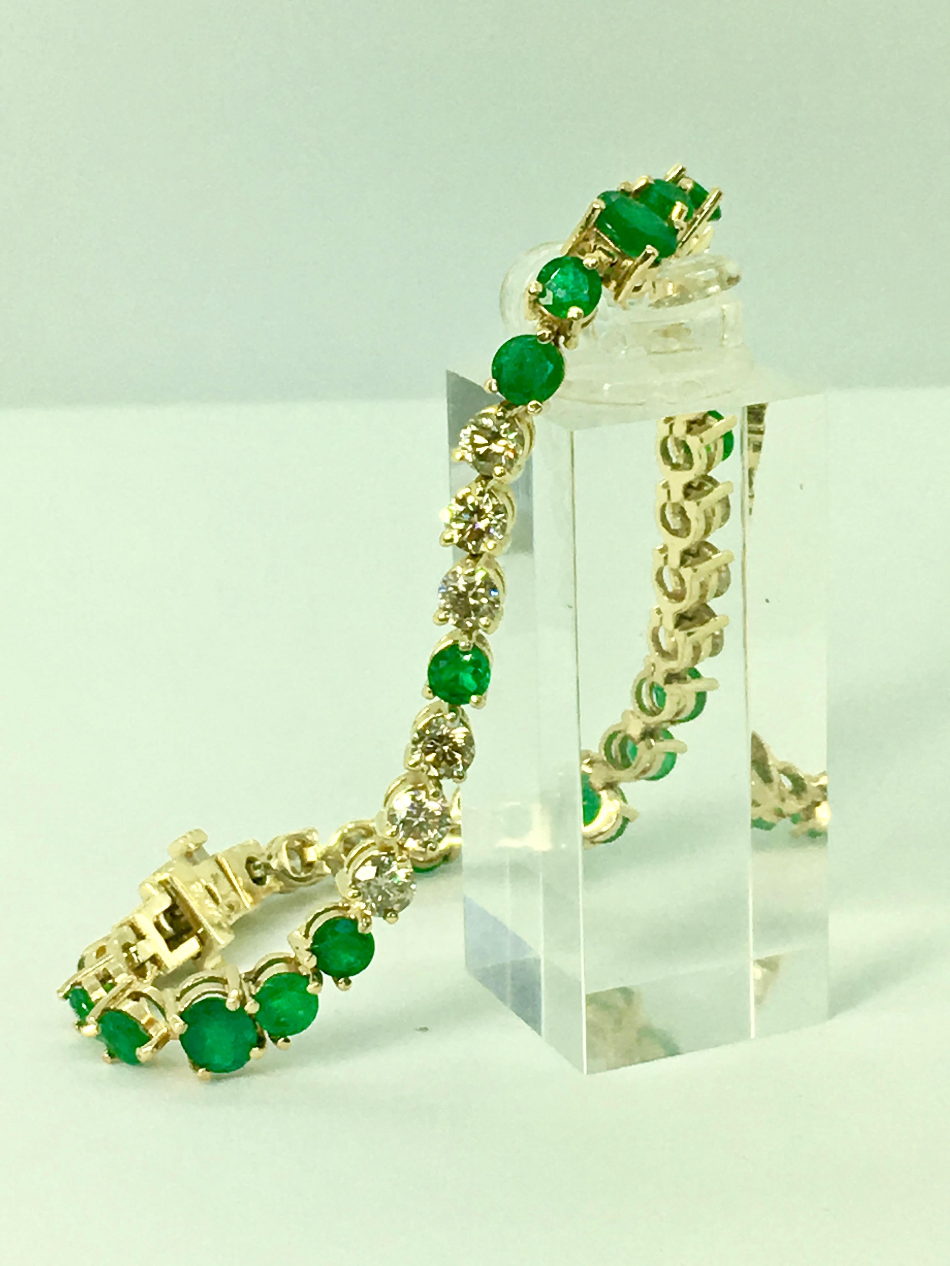 Riviera Emerald and Diamond Bracelet 2