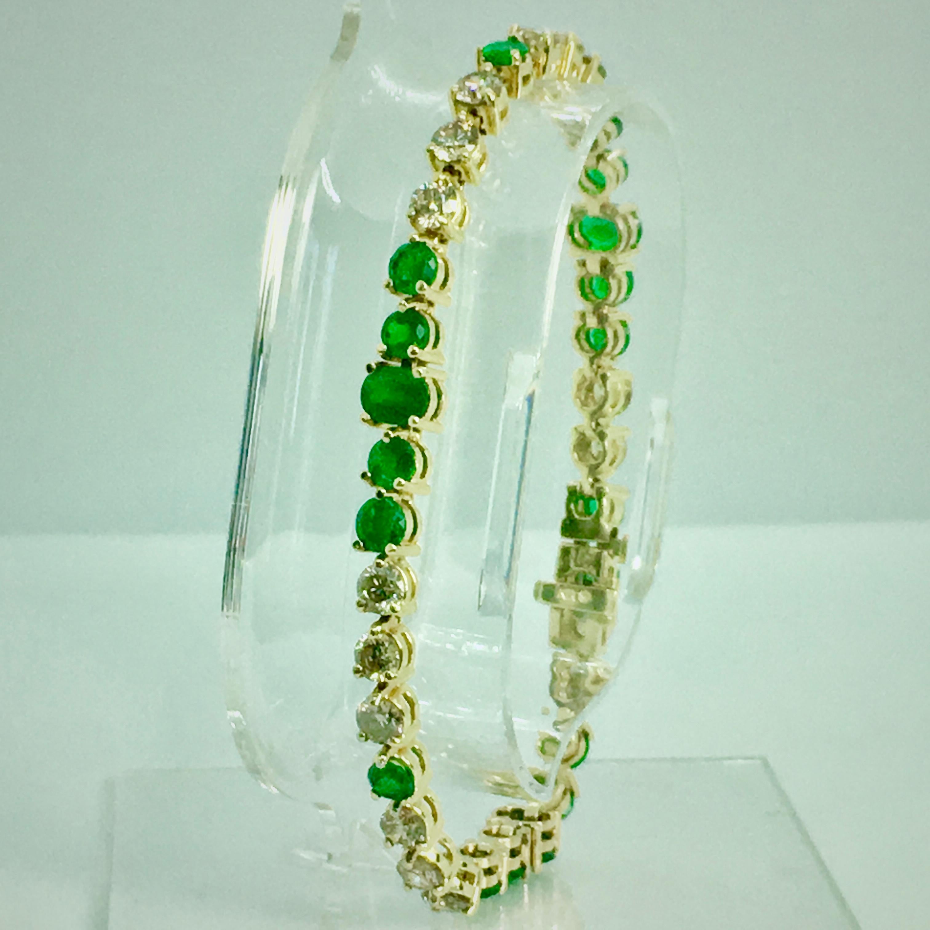 Riviera Emerald and Diamond Bracelet 1