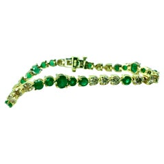 Riviera Smaragd- und Diamantarmband