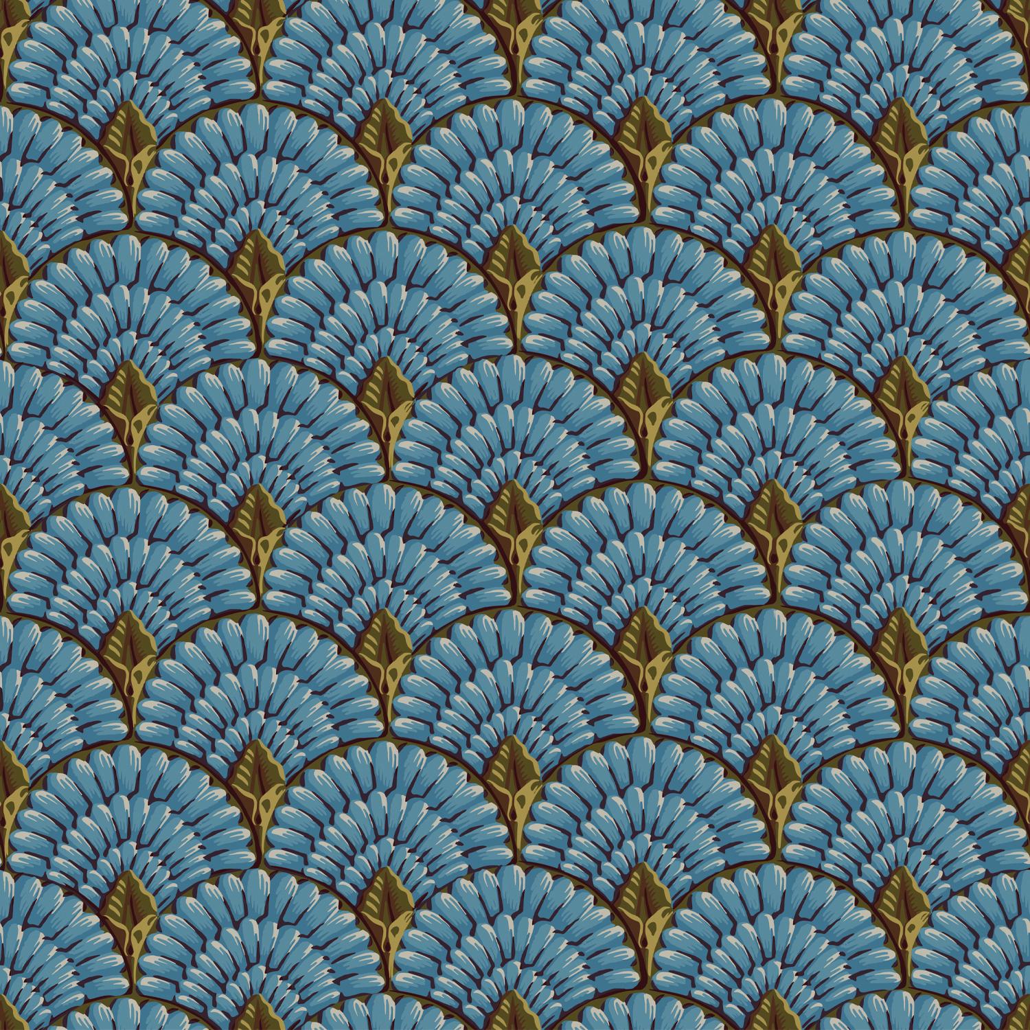 Neoclassical 'Riviera‘ wallpaper by Papier Français, collection BNF N°1 For Sale