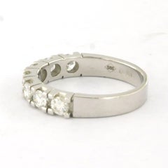 Anello RiVIERA con diamanti a taglio brillante fino a 0,88 ct, oro 14k, 3,7 grammi