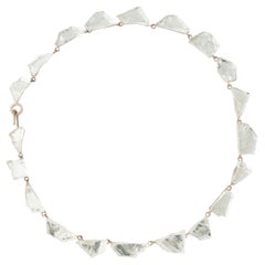 Collana Rivière 1 scolpita a mano in specchio e argento 925 di Marion Fillancq