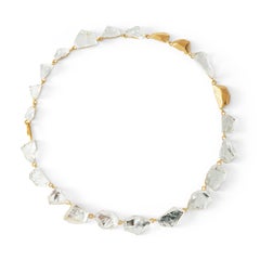Rivière 3 Hand-Sculpted Necklace in Mirror & 925 Silver by Marion Fillancq
