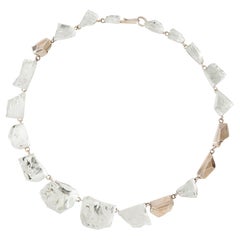 Collana Rivière 3 scolpita a mano in specchio e argento 925 di Marion Fillancq