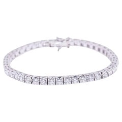 Riviere Bracelet in White Gold and Diamonds