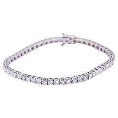 Riviere Bracelet in White Gold and Diamonds