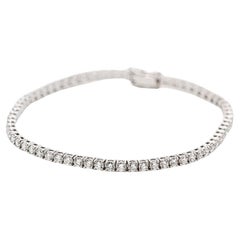 Riviere-Armband aus Weißgold und Diamanten