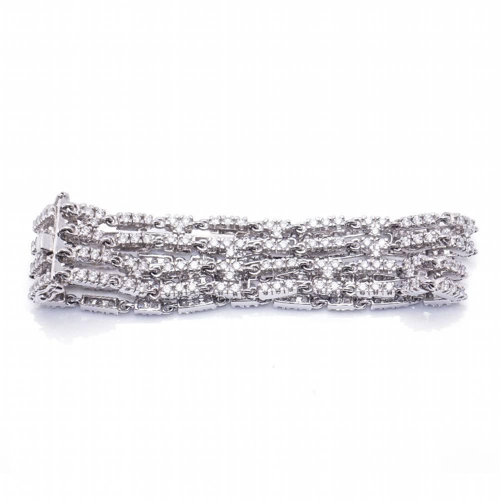 Bracciale The Row con 4 file di diamanti In condizioni Nuovo in vendita a Barcelona, CT