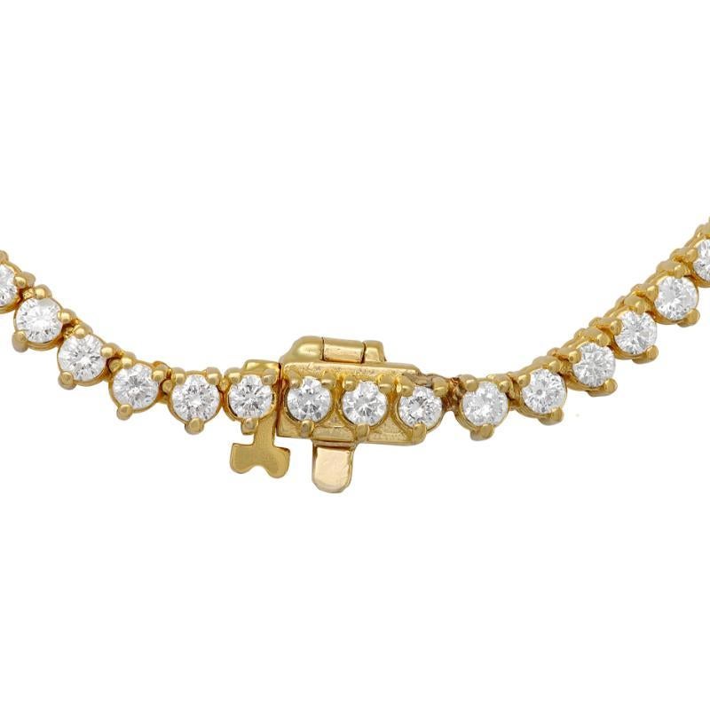 Riviere Diamant-Halskette aus Gelbgold Damen im Angebot