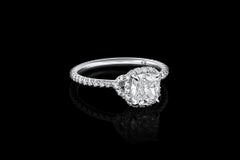 Rivière Platinum 1.20 Carat Cushion-Cut Diamond Ring, GIA Certified