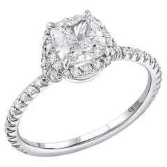 Rivière Platinum 1.20 Carat Cushion-Cut Diamond Ring, GIA Certified