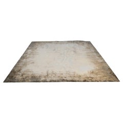 Alfombra Riviere de lana y seda con bordes Caumont