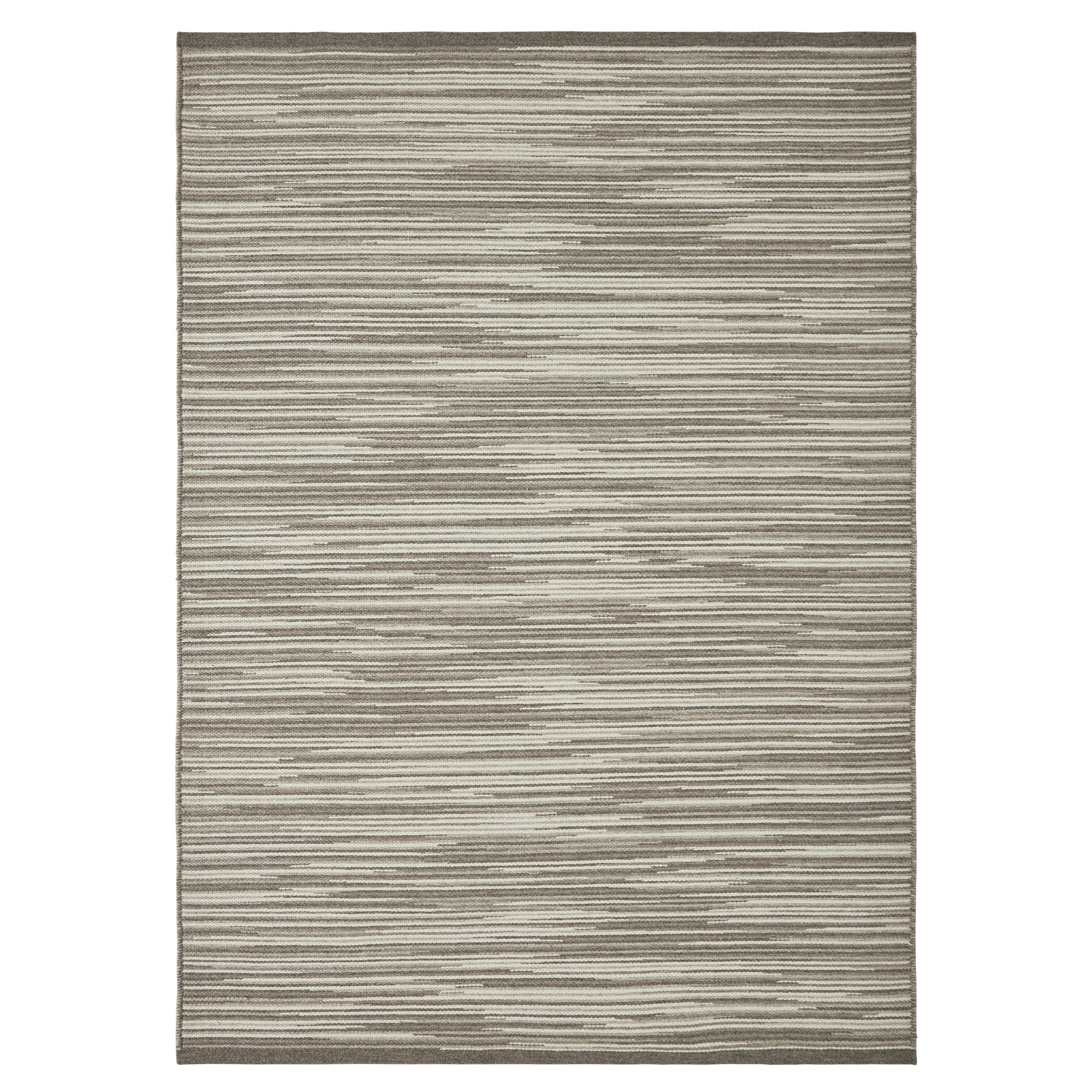 Rivus 8x10ft graue Wolle bunte Textur Design Luxus handgewebten Teppich