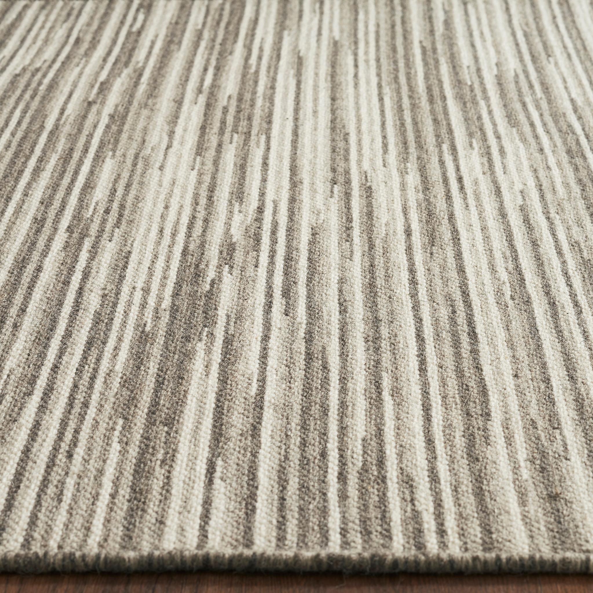 Rivus 9x12ft grau Wolle bunt Textur Design Luxus handgewebten Teppich (Indisch) im Angebot