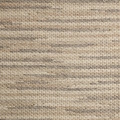 Rivus, Stone, Handwoven Face 60% Undyed NZ Wool, 40% Undyed MED Wool, 8' x 10'