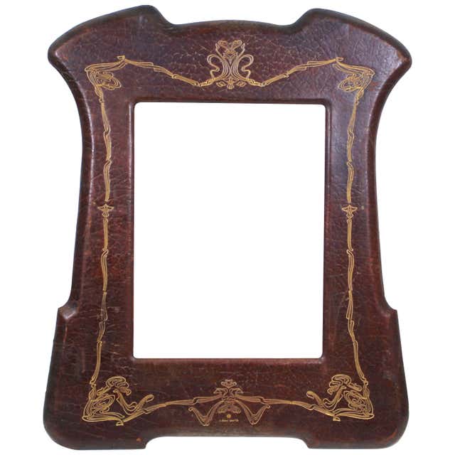 Local German Photo Frame Behrens School German Secessionist Picture Frame in Ebonized Oak For ...