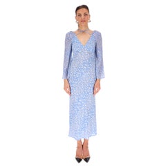 Rixo Floral Print Silk Maxi Dress