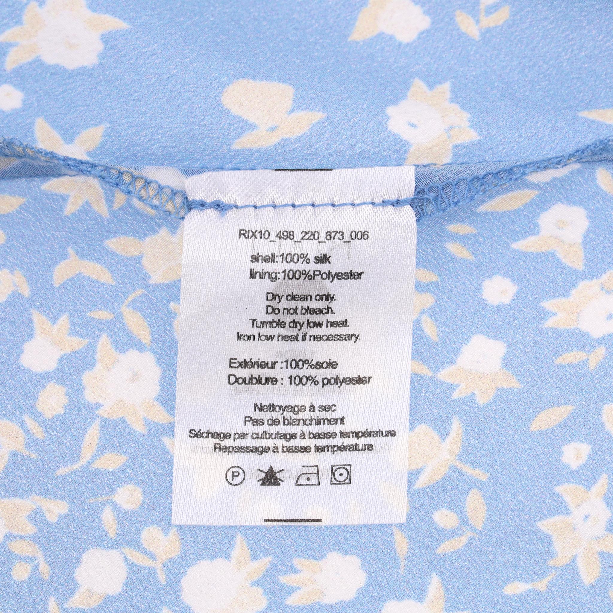 Maxi abito in seta con stampa floreale Rixo in vendita 1