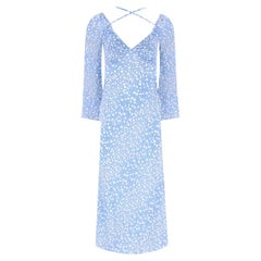 Maxi abito in seta con stampa floreale Rixo