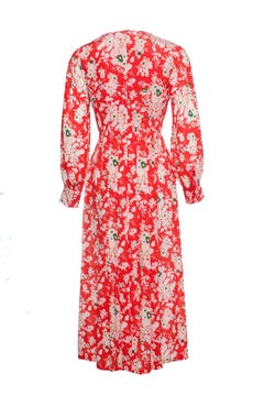 Rixo London, Maxi Emma red bunch floral dress