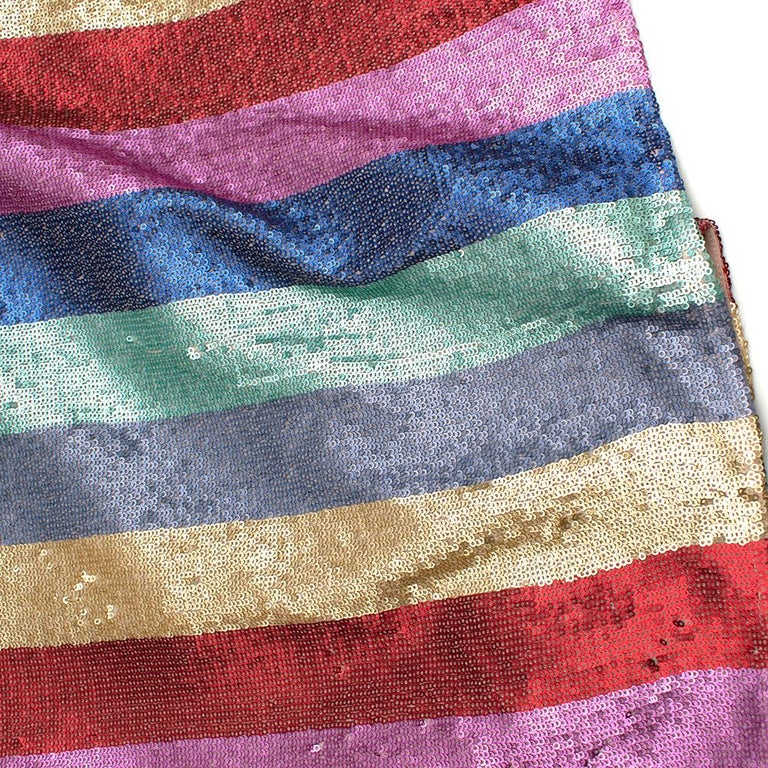 zara sequin dress rainbow Rixo zara rainbow striped sequin dress XS at 1stDibs