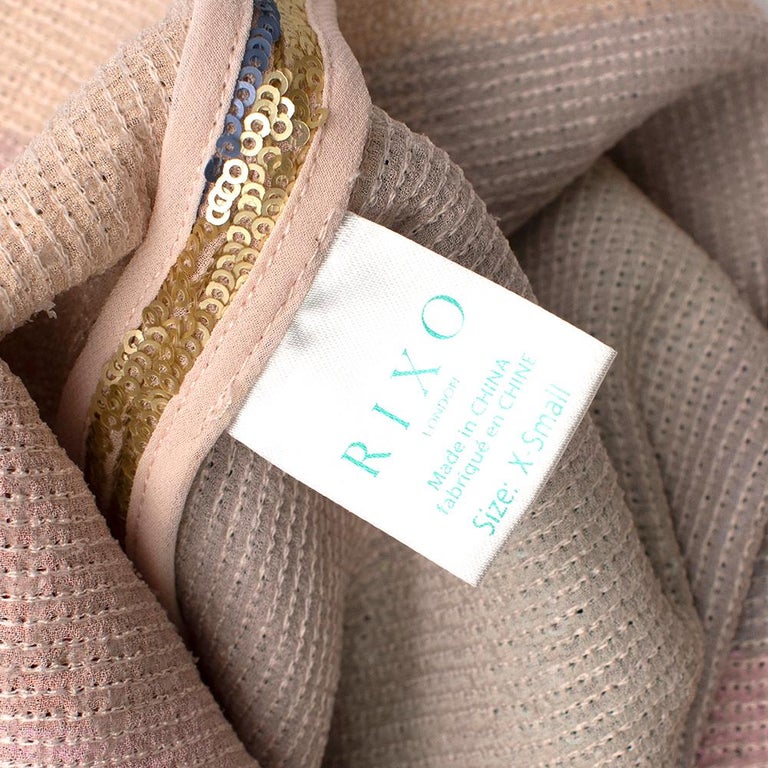 zara rainbow stripe sequin dress Zara / NWT Rainbow Stripe Sparkly Sequin Midi Dress Bloggers Fav
