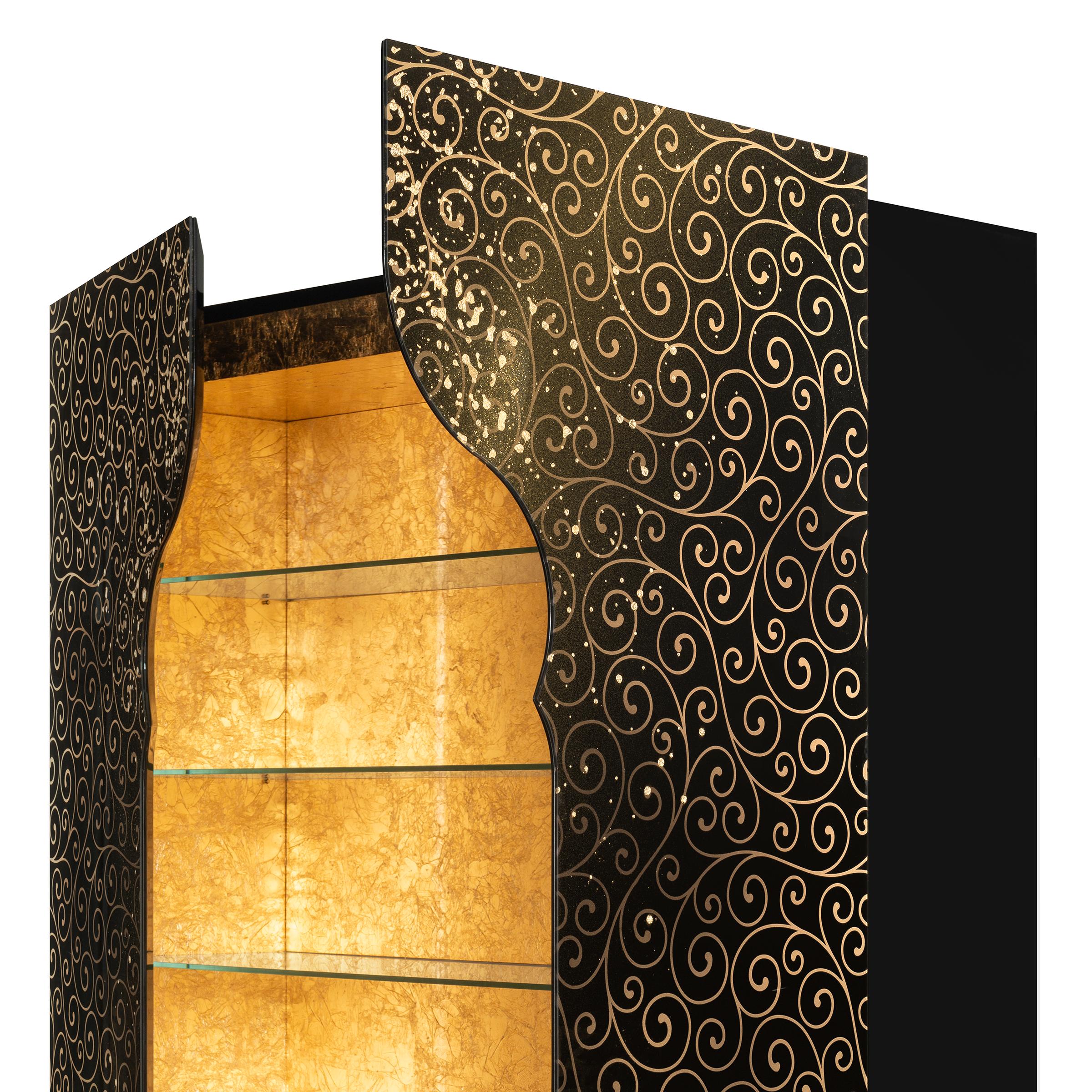 Lacquered Riyad Cabinet Shelves For Sale