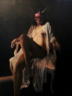 "Covet" di Rizaldy - Realismo contemporaneo interrotto - Nudo femminile figurativo