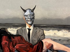 "Muerte a la perfección" - Realismo simbólico contemporáneo Escena costera figurativa