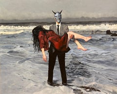"Death to Perfection" by Celi Jr - Symbolic Contemporary Figurative in Cool Tone