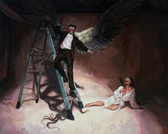 "Detriment of Romance" - Zeitgenössisches romantisches expressionistisches figuratives Kunstwerk