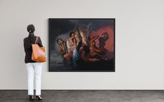 "Enquête sur le narcissique" - Grand réalisme contemporain de figures féminines nues.