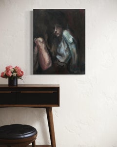 "Untitled", Contemporary Dark Figurative Realism Painting, Oil on Canvas, 2025