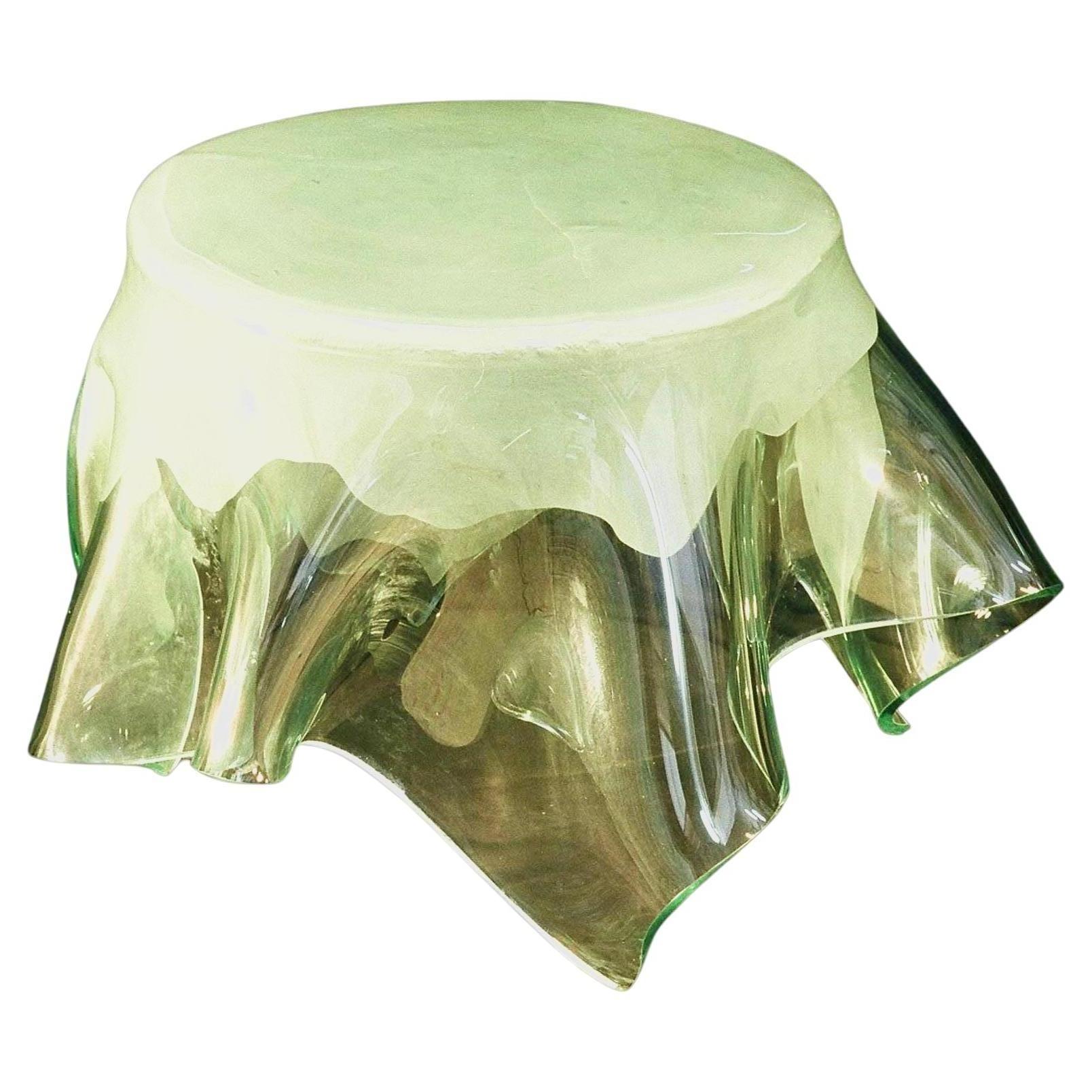 Rizo Drappery Glass Centre Table