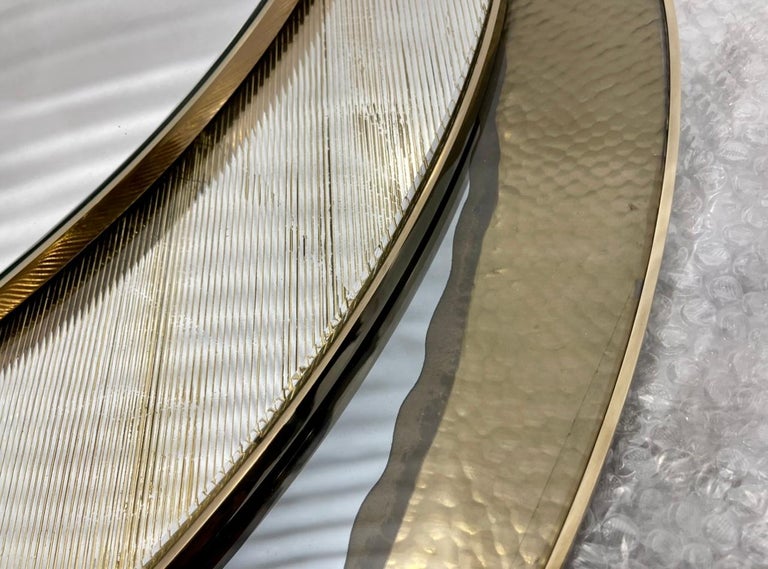 Rizo Etsy Wall Mirror with Handcrafted Metallic Accents For Sale at 1stDibs