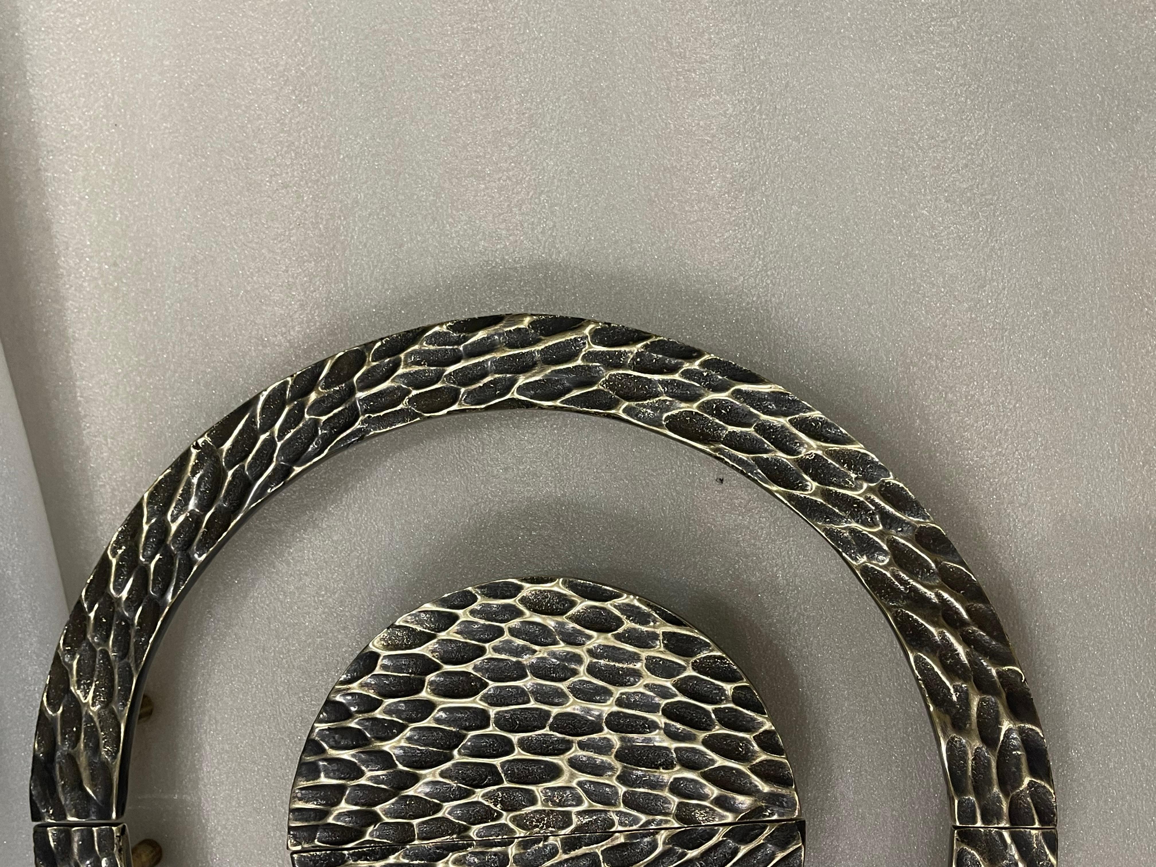 Set di maniglie per porte Hive di RIZO in ottone invecchiato in vendita 2