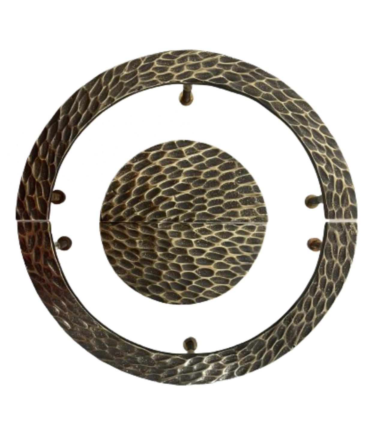 Set di maniglie per porte Hive di RIZO in ottone invecchiato in vendita 4